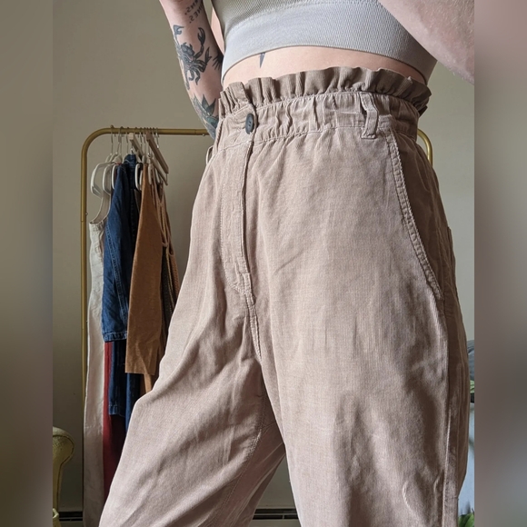 Zara ribbed trouser pants - Picture 3 of 5